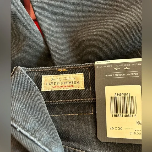 NWT Levi’s Baggy Dad Womens Jeans - Picture 11 of 15